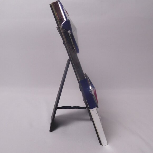 Pendulum Lone Star Texas Photo Frame Red Silver Blue 4 X 6 Free Standing T10 - Picture 4 of 8